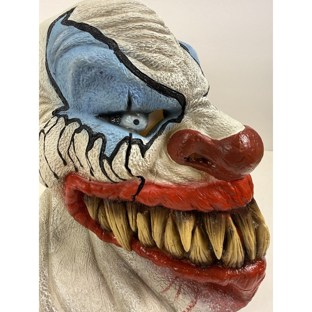 Psycho Murder Clown Latex Mask Adult One Size Halloween Costume Rubies 2010 - Picture 6 of 11